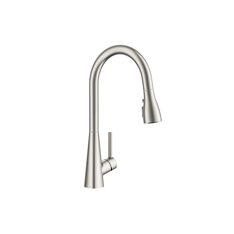 FORIOUS Kitchen Faucet with Pull Down Sprayer, Brushed Nickel, Classic
