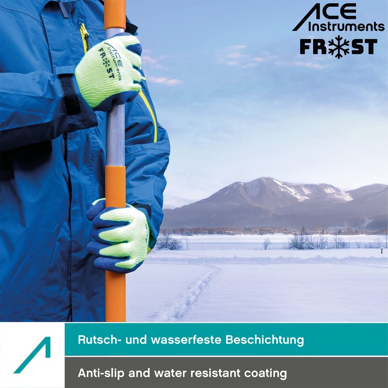 3 Pairs of ACE Frost Winter Work Gloves - Waterproof