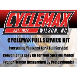 Cyclemax 10W-30 Full Service Kit fits 2002-2009 Honda VTX 1300 VTX1300 w/ Plugs