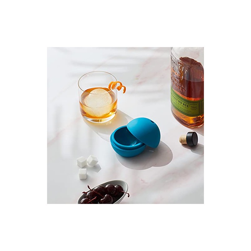 Houdini H9-013401T Sphere Ice Mold, 2.5 inch, Blue