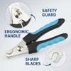 Professional Pet Nail Clippers and File Set, Ergonomic Grip Handle,
