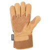 Carhartt Men's Insulated Duck Synthetic Leather Safety Cuff Glove, Brown,