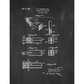 Squirrel-call Sound Box Patent Print Chalkboard (16" x 20") M11939