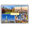 New York USA Souvenir Acrylic Fridge Magnet (Standard: 70x45mm)