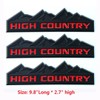 Yoaoo 3x Genuine Black High Country Emblem Badges Door Tailgate