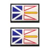 2 Pcs Canadian Newfoundland & Labrador Flag Patch Hook and
