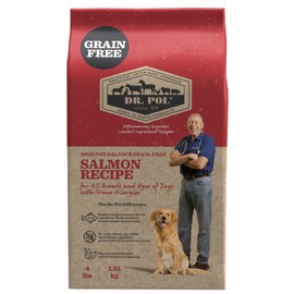 Dr. Pol Grain Free Salmon Dog Food - Premium Natural Dry Dog Food, Limited Ingredient High Protein Veterinarian Formulated Kibble for Any Size or Stage, Allergies, Sensitive Stomach, Salmon 12lb Bag