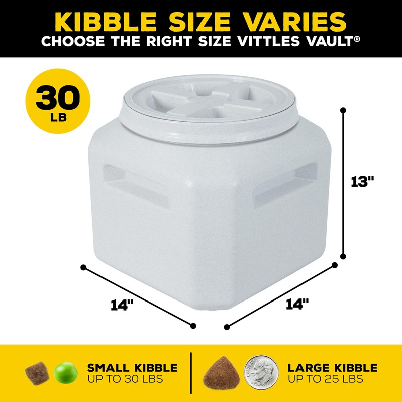Gamma2 Vittles Vault Dog Food Storage Container with Airtight Lid,