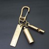 PPFISH 2PCS Solid Brass Heavy Duty Carabiner Keychain, EDC Quick
