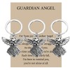 BNQL Guardian Angel Keychains 4 PCS Angel Charm Keychain Key