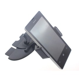 Car Mount CD Slot Holder Compatible with HMD Vibe, Cradle Swivel Dock Strong Grip CD Player Slot