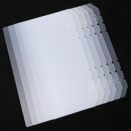 8Pcs Press On Nail Organizer Clear Nails Storage Book Insert Pages Packaging Book Insert Pages for Fake Nail Display Storage Salon Supplies Organizer