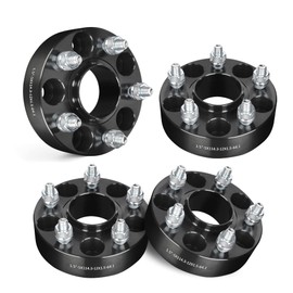 EVIL ENERGY 5x4.5 Wheel Spacers 1.5 inch Compatible for Honda Acura, 5x114.3 mm Hubcentric with Lip 5 Lugs 64.1 mm Hub Bore M12x1.5 Studs Wheel Adapters Black