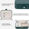 Smileshe Jewelry Box, PU Leather Small Portable Travel Case, 2