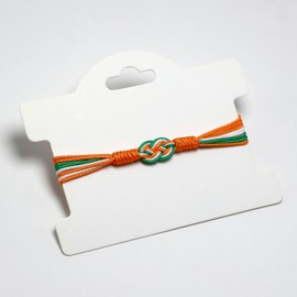 HARACRAFT Ireland Infinity String Bracelet, Irish Proud Bracelet, Forever Country Proud Flag Color Tibetan Bracelet, Surfer Wrist Wrap Bracelet for Men, Women, Lucky and Protection (Ireland)
