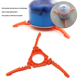 VGOL Gas Tank Bracket Foldable Canister Stand Support Outdoor Gas Bottle Tripod Stove Bracket Holder for Outdoor Camping Hiking Picnic Cooking