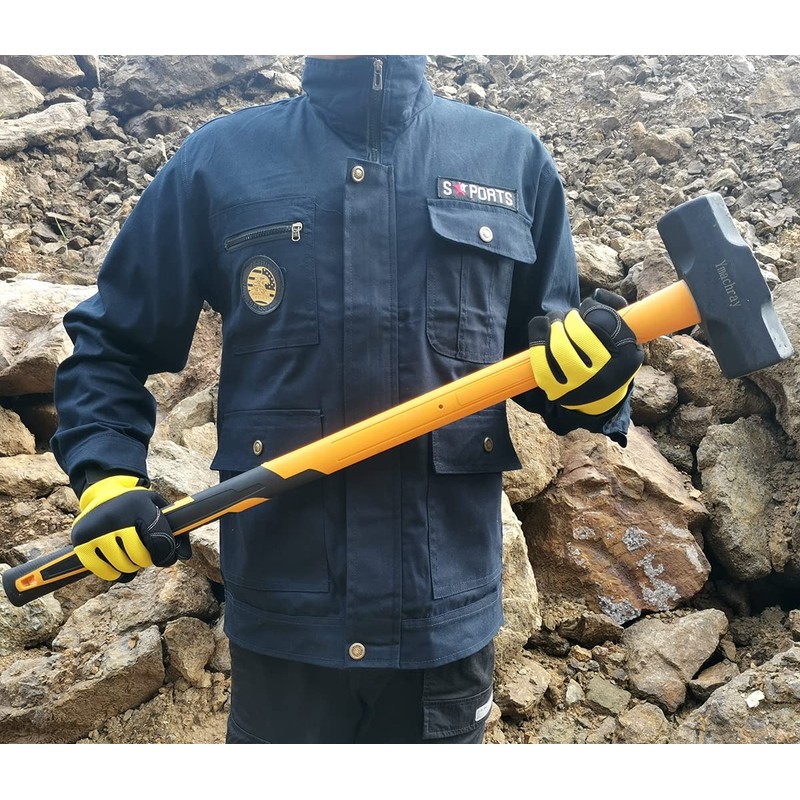10 LB Sledge Hammer with Heavy Duty Construction, 35-Inch Fiberglass