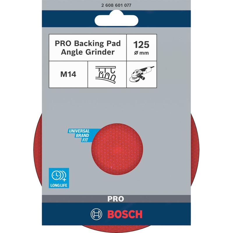 Bosch 2608601077 125 mm 12500 RPM Velcro Type Fastening Plate