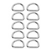 10 PCS 316 Stainless Steel D Ring Seamless Welded Hardware
