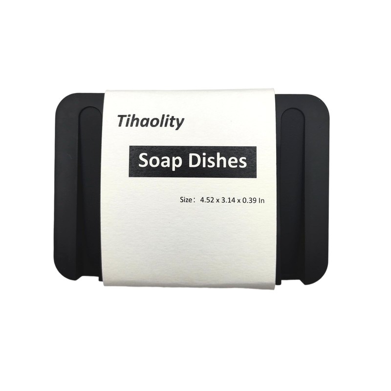 1 Pack Tihaolity Self Draining Bathroom Soap Dishes, 4.52 x