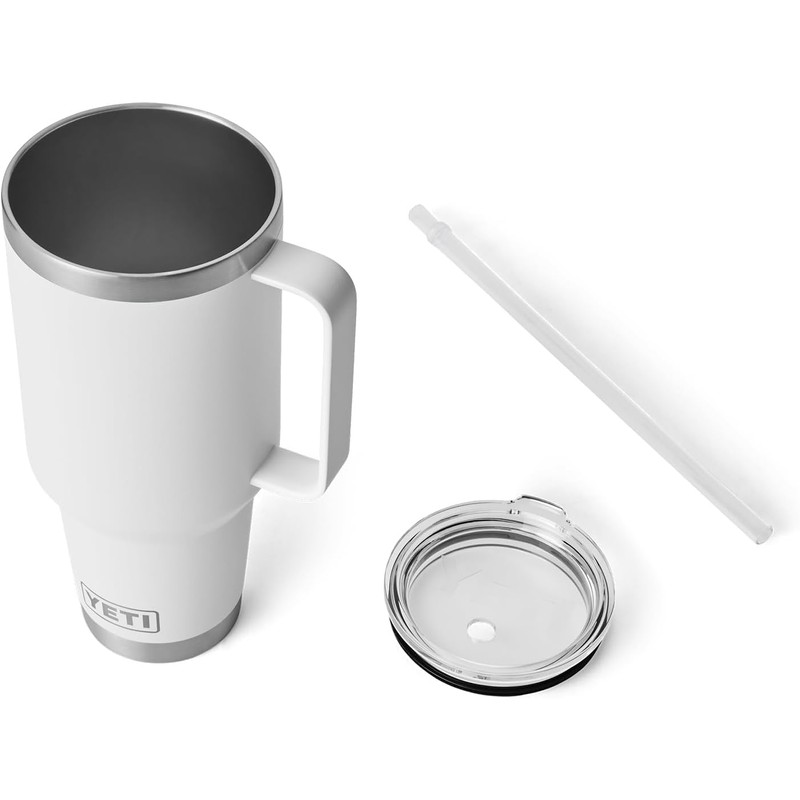 YETI Rambler Straw Cup, White, 42 oz (1242 ml)