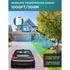 Driveway Alarm Wireless Outside, 1 BY ONE Motion Sensor Alarm