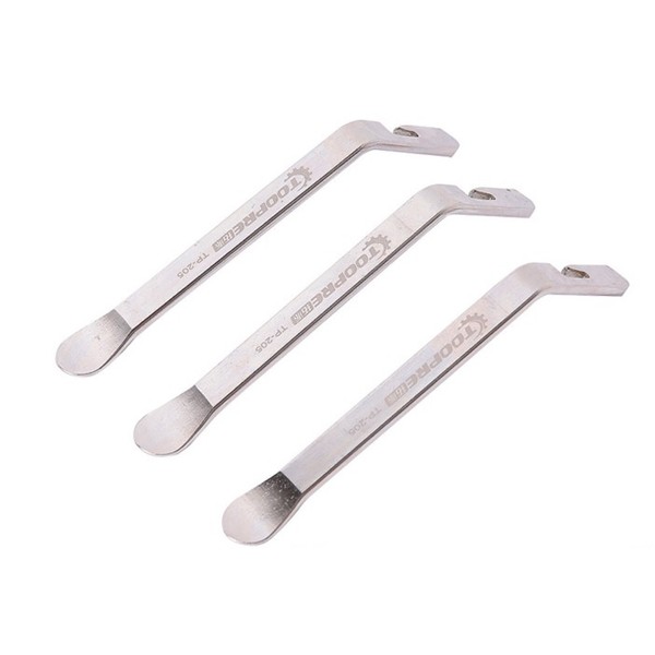 Wishing Well Tire Levers for Cycles, Precision Metal, Set of 3 (Silver kk)