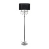 Deco 79 Metal Floor Lamp with Dangling Crystals, 16" x