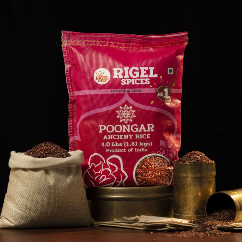 Rigel Spices | Poongar Red Rice (4Lbs) | Ladies special