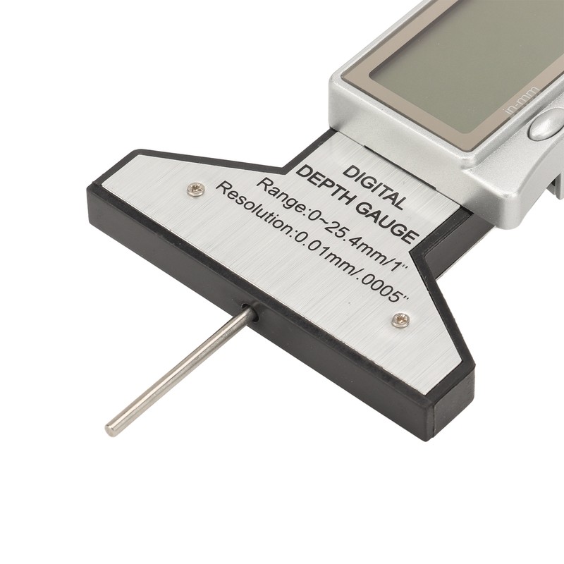 Digital Tire Depth Gauge Accurate Zeroable Car Tyre Meter Measurer