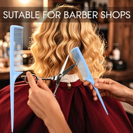 Rat Tail Comb Set-3Pcs Rat Tail Hair Teasing Fine Tooth Combs for Women Girls, Parting &Hair Styling Tools(Black Pink Blue)