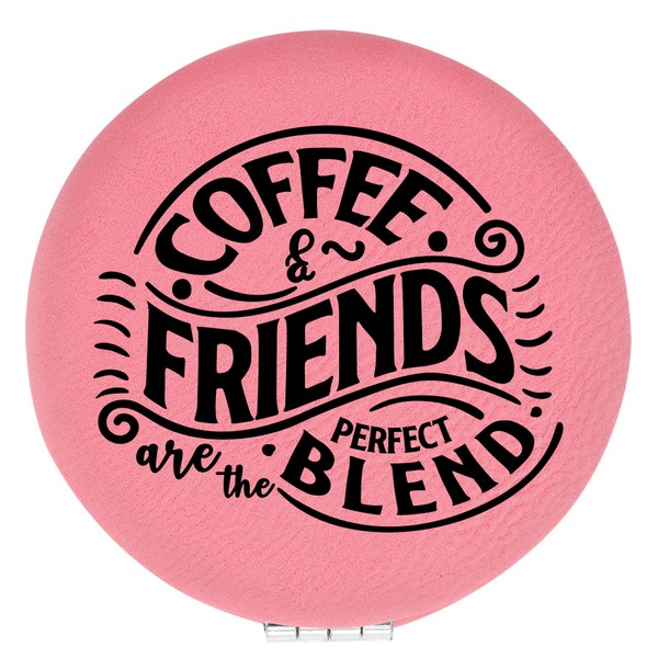 Enthoozies Coffee and Friends are The Perfect Blend Pink Laser
