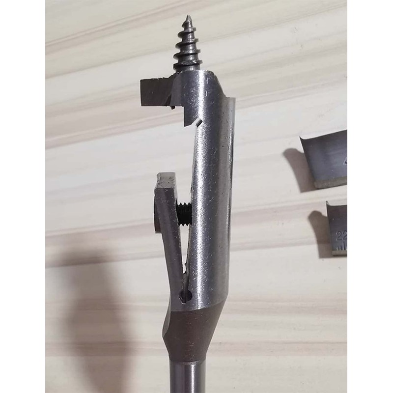 22-76mm Adjustable Spade Bit Tool Expansive Flat Woodworking Boring Drill