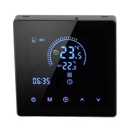 Programmable Smart Thermostat AC 90V-240V Intelligent Touch Color Screen LCD Display for Home, Office, Shopping Malls ()