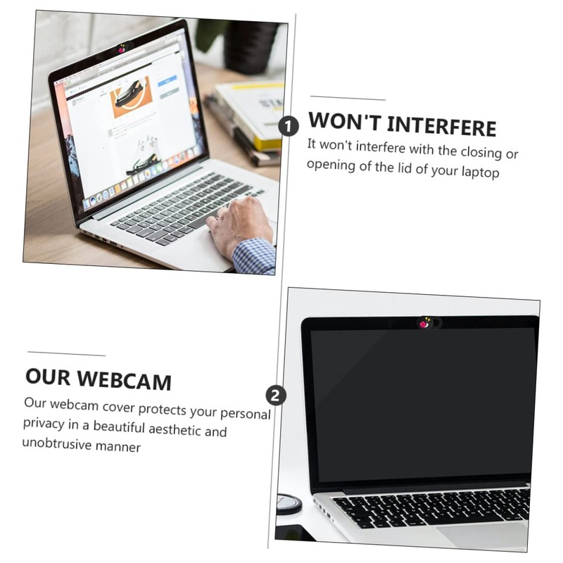 TEHAUX 3pcs Ultra-Thin Laptop Camera Cover Sticker Webcam Cover for