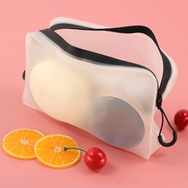 TOVINANNA Wash Bag Cosmetic Bag Portable Cosmetic Bag Cosmetic Travel Bag Clear Storage Bag Clear Makeup Case Toiletry Containers Transparent Storage Bag Travel Accessories Toiletry Bag Eva