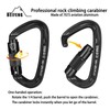 BEIFENG Auto Locking Carabiner 25KN Professional Rock Climbing Carabiner Obtained