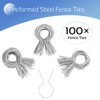 100 Pcs 11 Gauge Galvanized Steel Fence Ties fit for