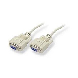 Null Modem Cable, DB9 F to F, 10FT