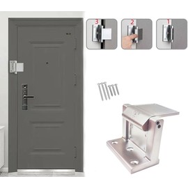 Szliyands Door Lock Reinforcer Privacy Door Latch for，Hotel Security Door Lock ，Privacy Door Latch for in-Swinging Doors Extra High Home Door Security Lock (1 Pack)