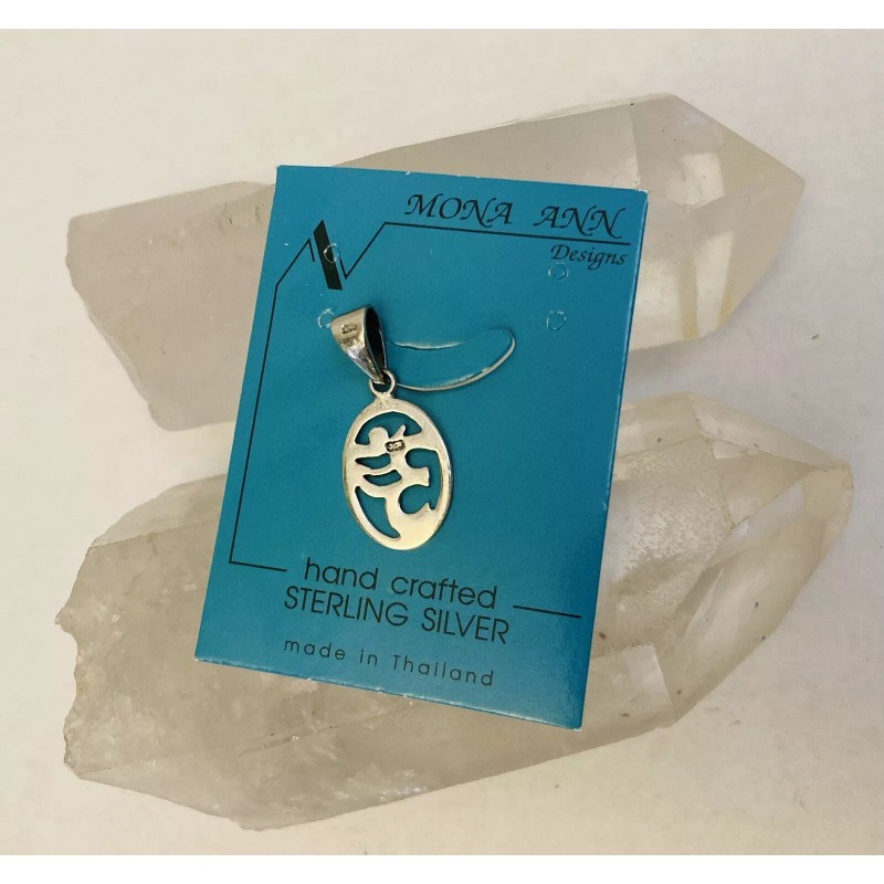 Mona Ann Sterling Silver OM OHM Pendant