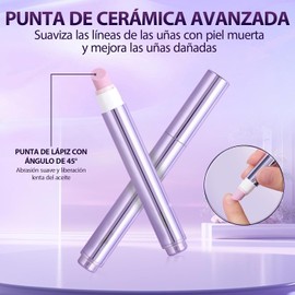 GWMWON 3PCS Lápiz for ei Cuidado de las Uñas, Pluma de Aceite de Cutícula,Pluma de Aceite de Uñas de Empuje de la Cutícul, BolíGrafo Fortalecedor de UñAs para Fortalecer y dar Brillo a las Uñas