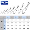 9KM DWLIFE Cross Lock 20pcs Ball Bearing Swivels Strong Snap