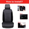 LUSRAIT Universal Seat Cushion, Comfortable Seat Cover with Full Back