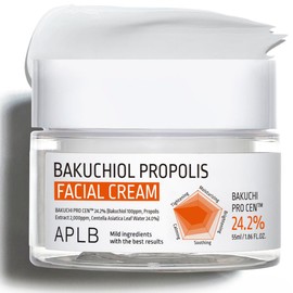 APLB Bakuchiol Propolis Facial Cream | BAKUCHI PRO CEN™ 24.2% 1.86 FL.OZ/Korean Skincare, Wrinkle care, Deep hydration, Revitalize for gentle and improve skin texture