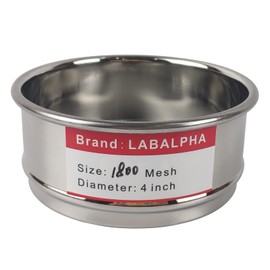 LABALPHA LABALPHA 1800 Mesh Lab Sieves, Test Sieve #1800 Mesh, 4' Diameter, 304 Stainless Steel Wire Cloth (0.008mm)