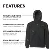 Grundéns Men’s Full Share Jacket | Waterproof, Breathable, Black, Large