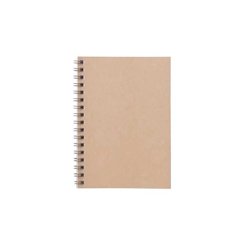 MUJI NAA47A4S Planting Trees Paper, Double Ring Notebook, Beige, A6,