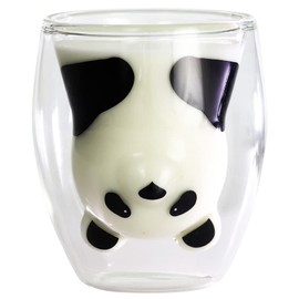 Ceramic Indigo Heat-resistant Double Tumbler Panda Size: Approx. φ3.1 inches (8 cm), H4.0 inches (10.2 cm), 13611