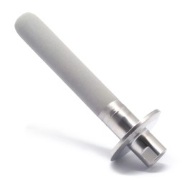 QiiMii Stainless Steel 1.5" Tri-Clamp Diffusion Stone, 2 Micron Aeration, Carbonation With 1/4" NPT CO2 Inlet (4" Length, 1/4" Female NPT)